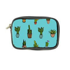 Succulents Teal Back Coin Purse