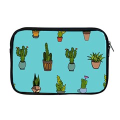 Succulents Teal Back Apple Macbook Pro 17  Zipper Case