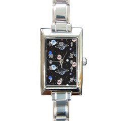 Cute-space Rectangle Italian Charm Watch