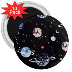 Cute-space 3  Magnets (10 Pack)  by Jancukart