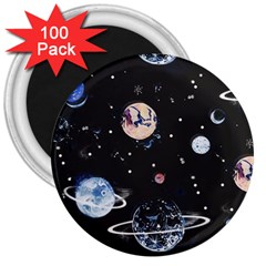 Cute-space 3  Magnets (100 Pack)