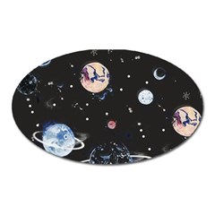 Cute-space Oval Magnet