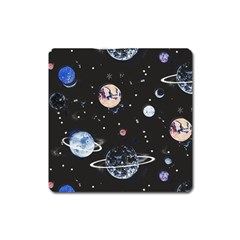 Cute-space Square Magnet