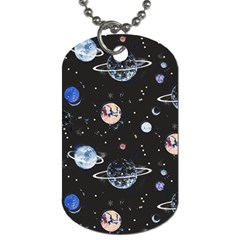 Cute-space Dog Tag (one Side)