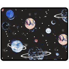 Cute-space Fleece Blanket (medium) 