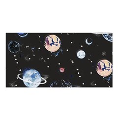 Cute-space Satin Shawl 45  X 80  by Jancukart