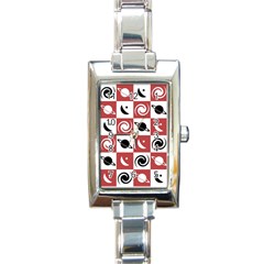 Space Pattern Colour Rectangle Italian Charm Watch