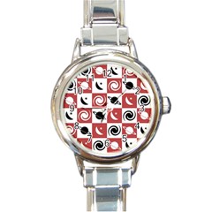 Space Pattern Colour Round Italian Charm Watch by Jancukart