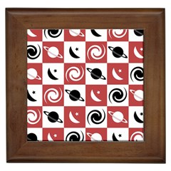 Space Pattern Colour Framed Tile