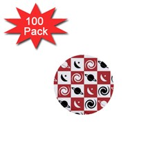 Space Pattern Colour 1  Mini Buttons (100 Pack) 