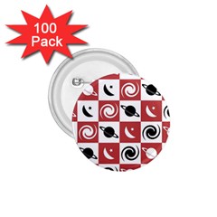 Space Pattern Colour 1 75  Buttons (100 Pack) 