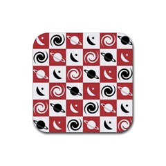 Space Pattern Colour Rubber Coaster (square)