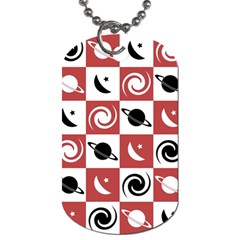 Space Pattern Colour Dog Tag (one Side)