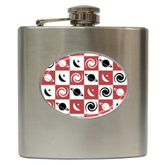 Space Pattern Colour Hip Flask (6 Oz)