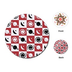 Space Pattern Colour Playing Cards Single Design (round)