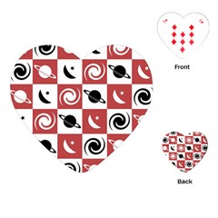 Space Pattern Colour Playing Cards Single Design (heart)