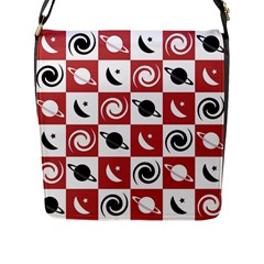 Space Pattern Colour Flap Closure Messenger Bag (l) by Jancukart