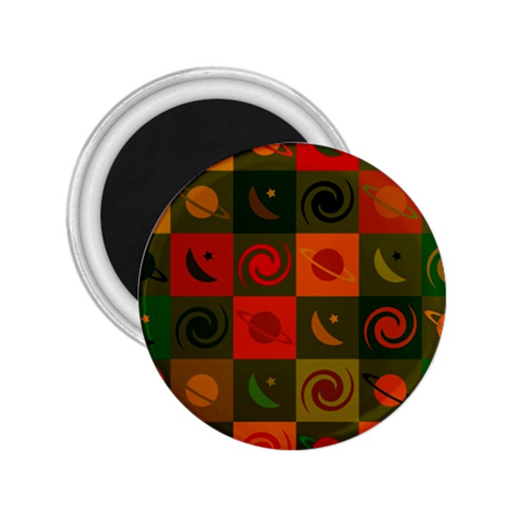 Space Pattern Multicolour 2.25  Magnets