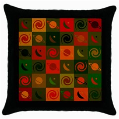 Space Pattern Multicolour Throw Pillow Case (black)