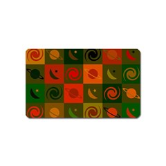 Space Pattern Multicolour Magnet (name Card) by Jancukart