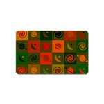 Space Pattern Multicolour Magnet (Name Card) Front