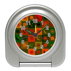 Space Pattern Multicolour Travel Alarm Clock