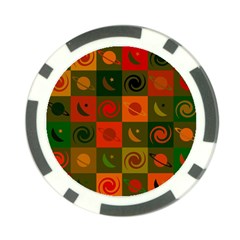 Space Pattern Multicolour Poker Chip Card Guard