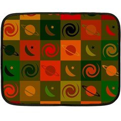 Space Pattern Multicolour Fleece Blanket (mini)