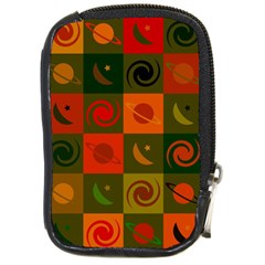 Space Pattern Multicolour Compact Camera Leather Case by Jancukart