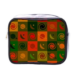 Space Pattern Multicolour Mini Toiletries Bag (one Side)