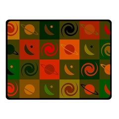 Space Pattern Multicolour Fleece Blanket (small)