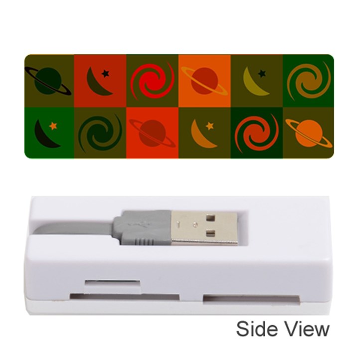 Space Pattern Multicolour Memory Card Reader (Stick)