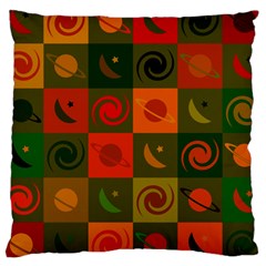 Space Pattern Multicolour Large Cushion Case (one Side)