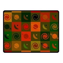 Space Pattern Multicolour Double Sided Fleece Blanket (small)  by Jancukart