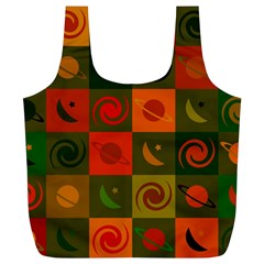 Space Pattern Multicolour Full Print Recycle Bag (xl) by Jancukart