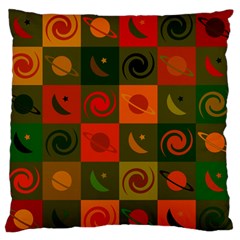 Space Pattern Multicolour Standard Flano Cushion Case (one Side)