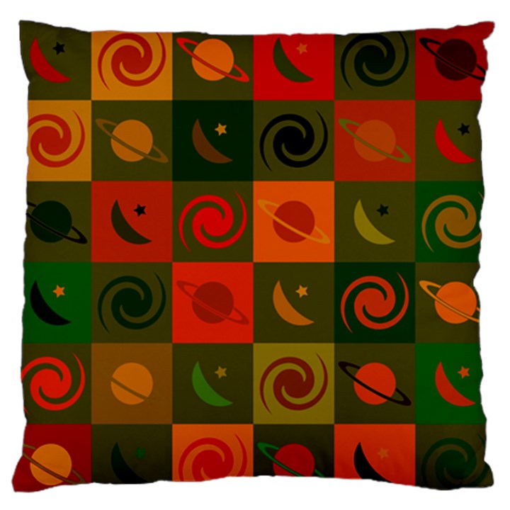 Space Pattern Multicolour Standard Flano Cushion Case (One Side)