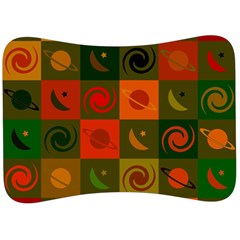 Space Pattern Multicolour Velour Seat Head Rest Cushion