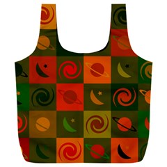 Space Pattern Multicolour Full Print Recycle Bag (xxxl)