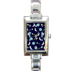 Space-pattern-colour Rectangle Italian Charm Watch by Jancukart