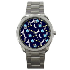 Space-pattern-colour Sport Metal Watch by Jancukart