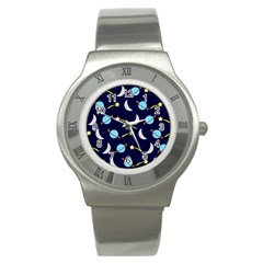 Space-pattern-colour Stainless Steel Watch by Jancukart