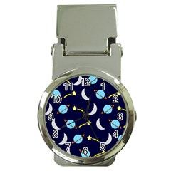 Space-pattern-colour Money Clip Watches