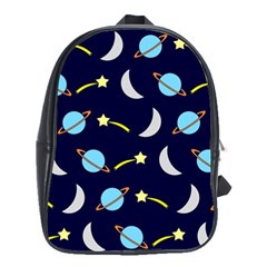 Space-pattern-colour School Bag (large)