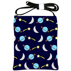 Space-pattern-colour Shoulder Sling Bag