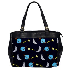 Space-pattern-colour Oversize Office Handbag