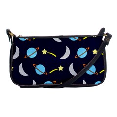 Space-pattern-colour Shoulder Clutch Bag by Jancukart