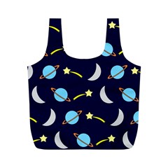 Space-pattern-colour Full Print Recycle Bag (m) by Jancukart