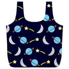 Space-pattern-colour Full Print Recycle Bag (xl)