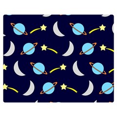 Space-pattern-colour Double Sided Flano Blanket (medium)  by Jancukart